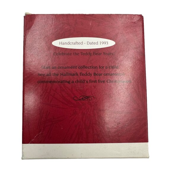 My 3rd Christmas 93 Bear Ornament With Candy Cane Holiday Decoration Childs - Picture 9 of 10